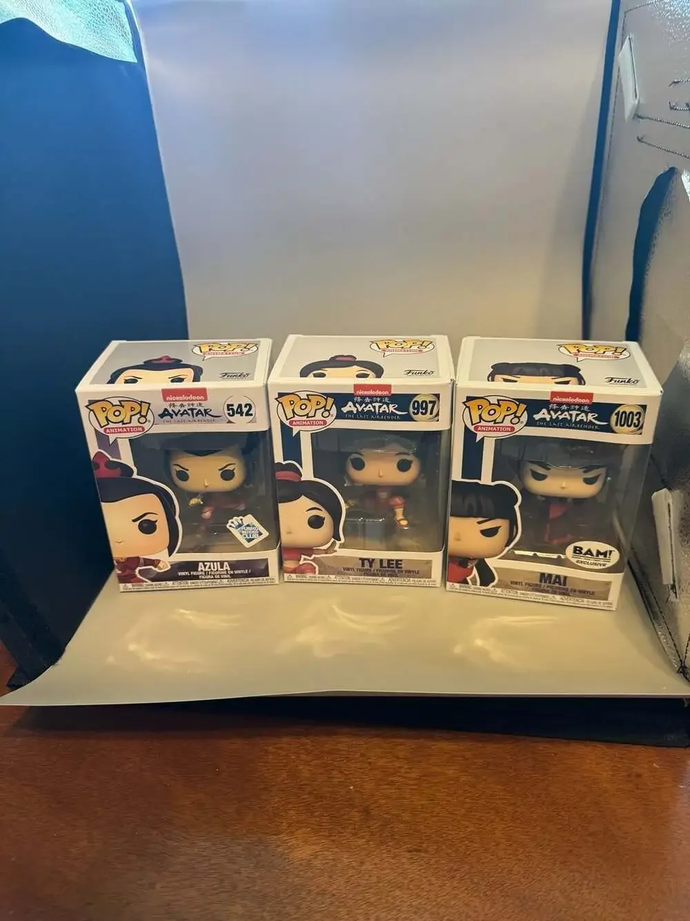Funko Pop! Animation Avatar: The Last Airbender Azula #542, Ty Lee #997, and Mai